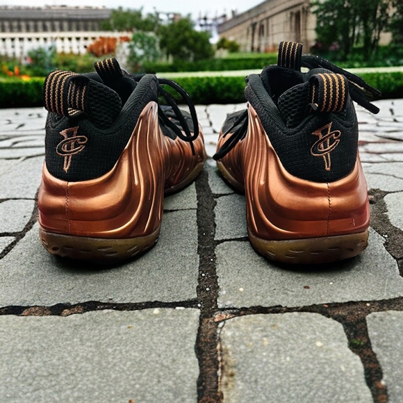 Nike Copper Foamposite Shoes. Size 13. - Picture 6 of 10